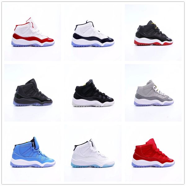 

cool grey kids basketball shoes jumpman 11s concord bred pure violet space jam cap and gown 11 72-10 96 legend blue rose gold infant outdoor, Black
