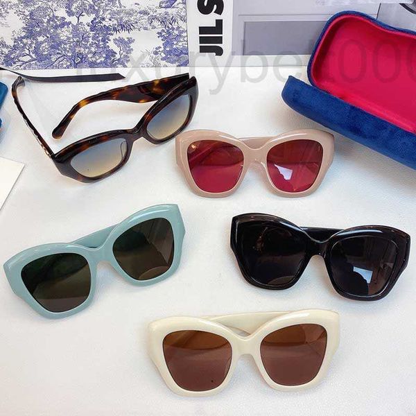 

sunglasses designer new womans cat eye woman women fashion fishbone mirror leg design glasses 0808 with box j9qv, White;black