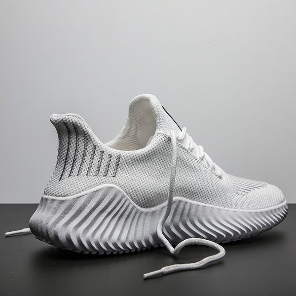 

dress shoes for men designer breathable mesh white s tennis trainers male casual sneakers zapatos hombre tenis masculino 230407, Black