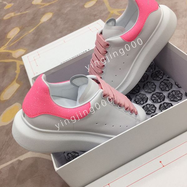 

2023new women mens fashion sneakers shoes trainers sports lace-up famous brands patent leather mesh rubber sole fabric outdoor casual walkin, Black