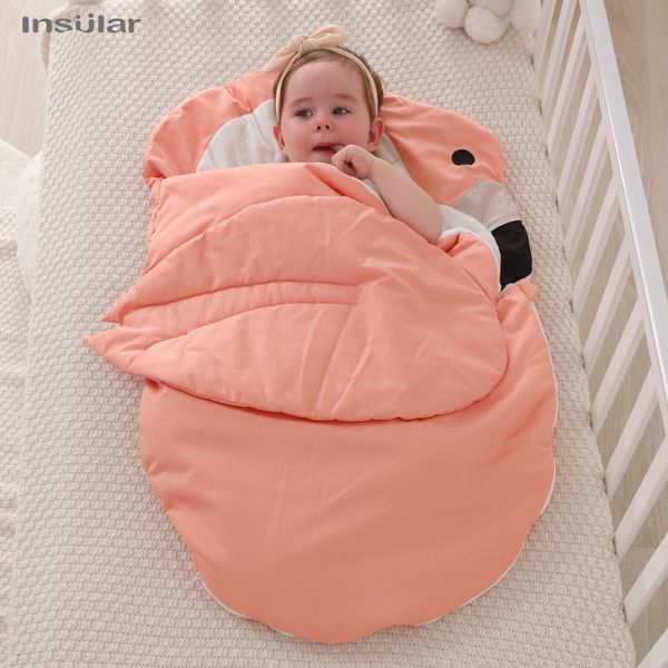 

s baby cart born thick baby envelope cotton swaddle foot pad children's baby 230407
