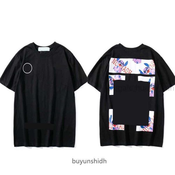 

fashion offs designer cross t shirts gradient dissolve luxury back arrow printing brand short sleeves tshirts mens t-shirt summer casual wom, White;black