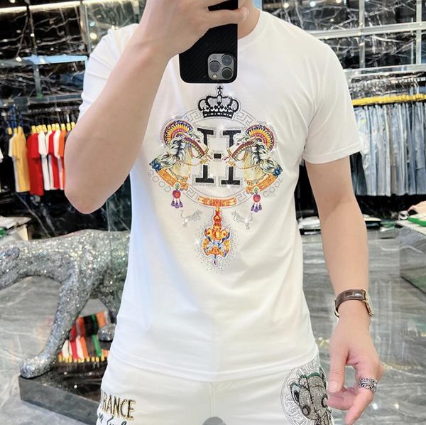 

men's t-shirts short sleeve clothing mens tees summer cotton men's t-shirt printed letter correction crew neck for lovers casual f, White;black