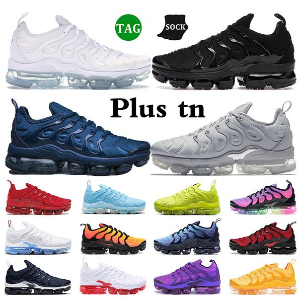 

plus tn shoes for men women running sneakers tns triple black white cool grey university blue all red midnight navy outdoor mens sports trai