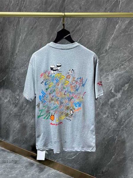 

2023 designers chromes heart mens t-shirts classic crew neck casual horseshoe sanskrit cross pattern tees men tshirts szie s-xlozjv, White;black