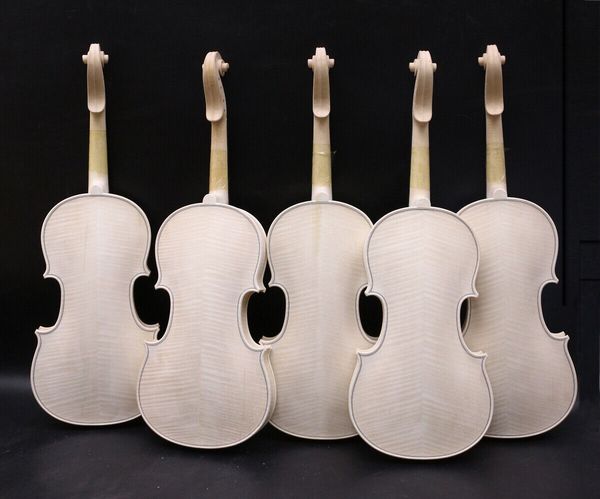 

new 4/4 violin flame maple spruce wood hand made violin ebony fingerboard