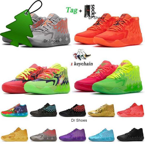

basketball shoes 2022 men lamelo ball mb.01 basketball shoes not from here rock ridge black red blast rick and morty galaxy i unc queen