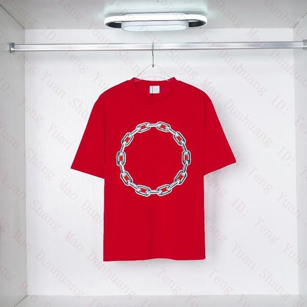 

fashion brand men's designer t shirt chain printed womens mens t-shirt black white cotton casual t-shirt short sleeve luxury hip hop s, White;black