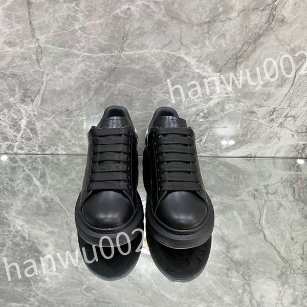 

2023 new luxury sneakers shoes low casual women soft leather walking men's outdoor runner trainers, Black
