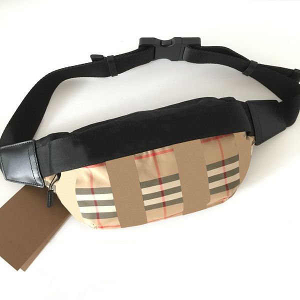 

canvas tb stripes chest waist tote bum bag burbreryss woman nylon luxury burb crossbody fanny pack bags men women's designer purses han