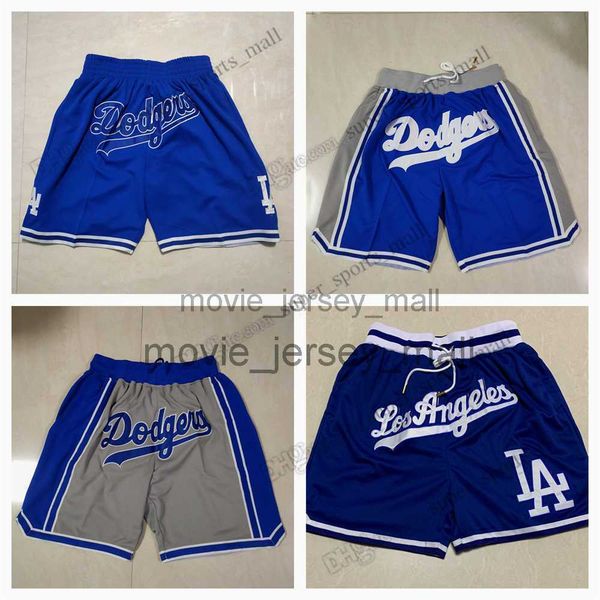 

men baseball shorts just don stitched mitchell and ness with pocket zipper sweatpants mesh retro blue sport pants, Black
