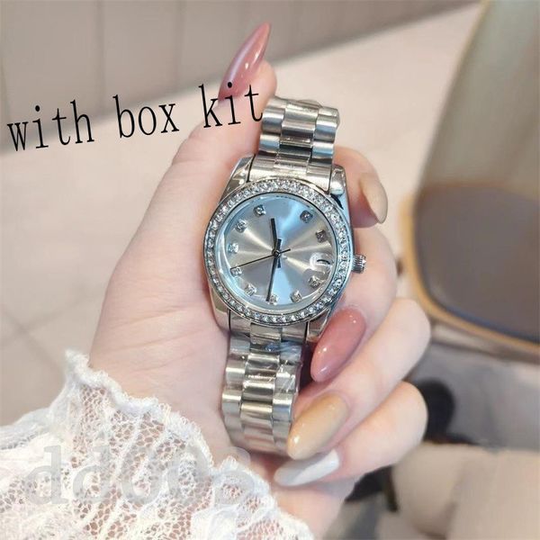 

luxury presidential watch 41mm 36mm designer watches movement quartz waterproof mechanical montre homme 31mm 28mm mens watch luminous wrist, Slivery;brown