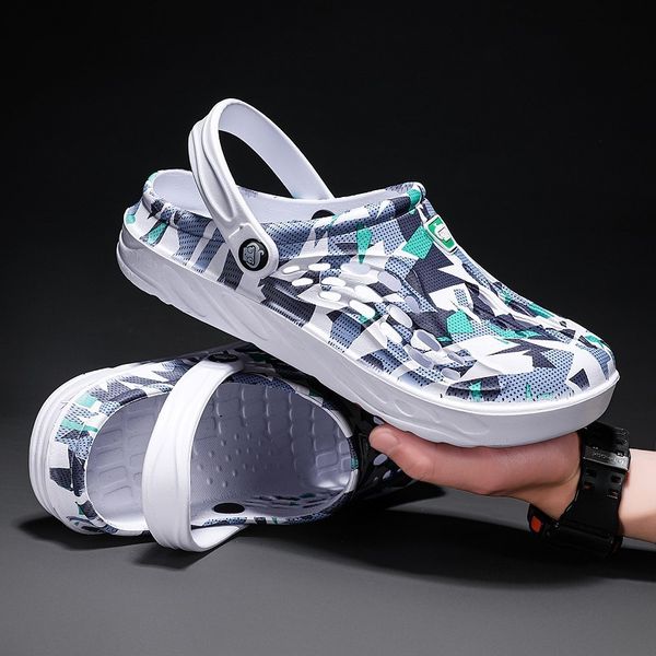 

sandals light men's slippers summer chef shoes for men outdoor wading platform sandals soft beach antiskid sports men's slippers 2, Black