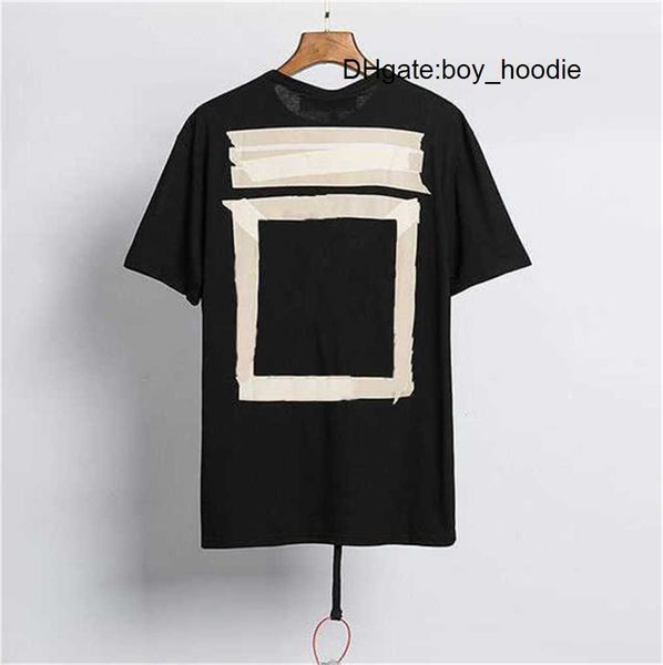 

2022 new ow summer off brand men's women designers t shirts loose tees t-shirt luxury clothing street white black short fashion pure co