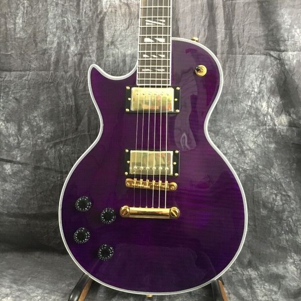 

new purple 6 string rosewood fingerboard left handed electric guitar