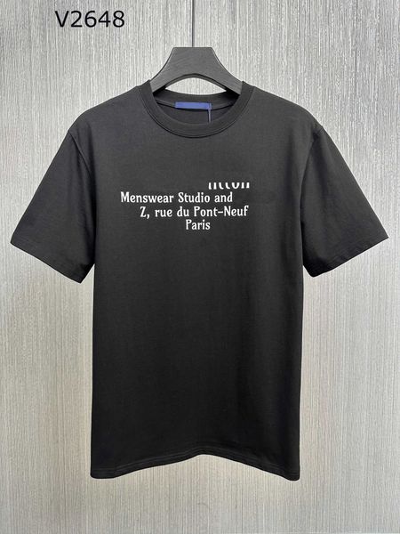 

23ss designer t shirt summer men clothes casual round neck pure cotton white tee shirts brand logo printing short sleeve mens clothes, White;black
