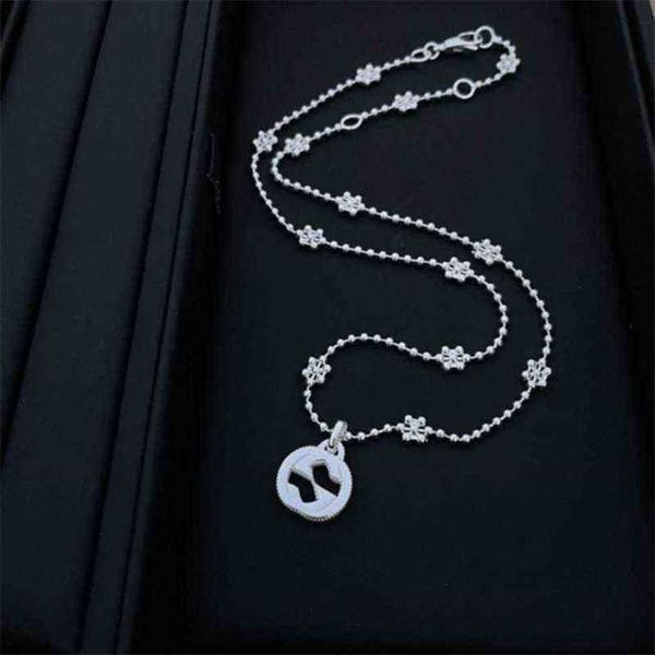 

design necklace set silver letter snowflake necklace minority personality fashion simple clavicle chain factory direct sales 50% off