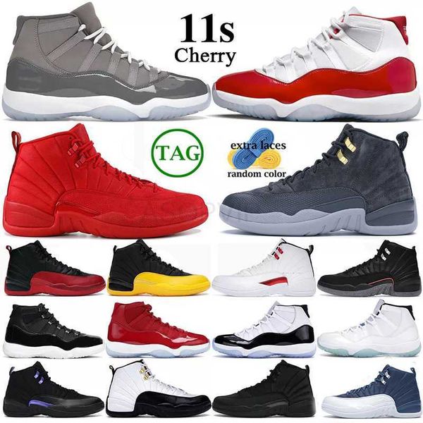 

basketball shoes 12 12s 11s 11 men women sports sneakers 36-47 cherry stealth hyper royal bred sport shoes mens
