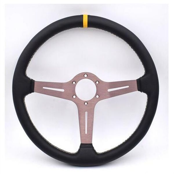 

italy nd 380mm/15inch racing car real leather drifting steering wheel