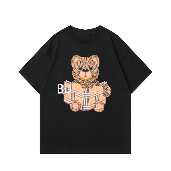 

designer t shirt summer short sleeve bur tee men women lovers luxury t-shirts casual fashion senior pure cotton tshirt asian size m-3xl, White;black