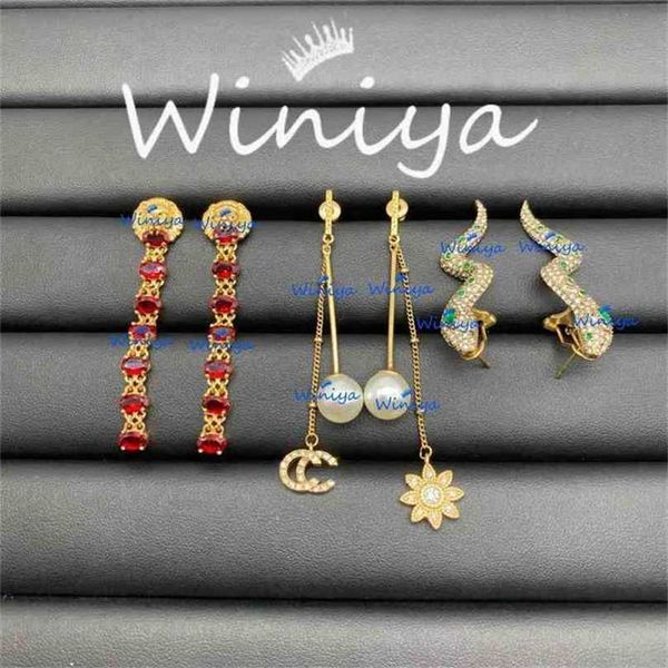 

earrings ancient new color diamond animal and plant tassel female personality temperament fashion earrings factory direct sales 50% off, Golden