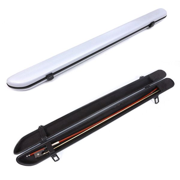 

1pcs advanced white violin/viola/cello bow case/box carbon composite light