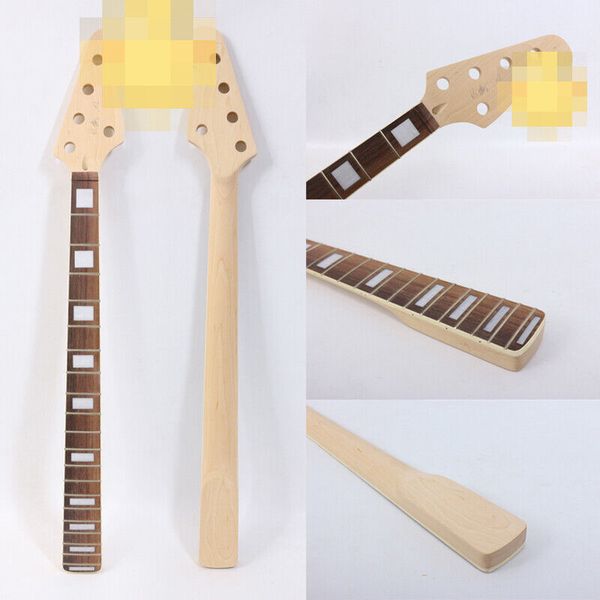 

5string bass guitar neck 20fret 34inch rosewood fretboard block inlay diy necks