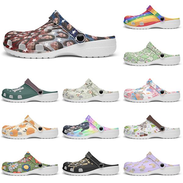 

Customized Glossy beautiful clean fashion beautiful Diy shoes for men and women's indoor slippers 101141