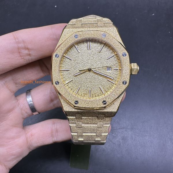 

2023 classic designer watch automatic movement mechanism 42mm frosted texture watch waterproof sport eternity watches exquisite fashion mens, Slivery;brown