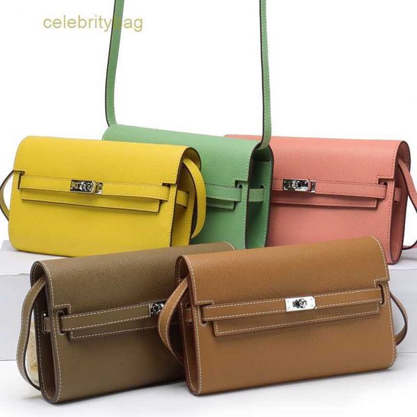 

designer kelyss handbags hemrres new leather hand women's palm grain cowhide armpit one shoulder cross body chest mobile phone has logo