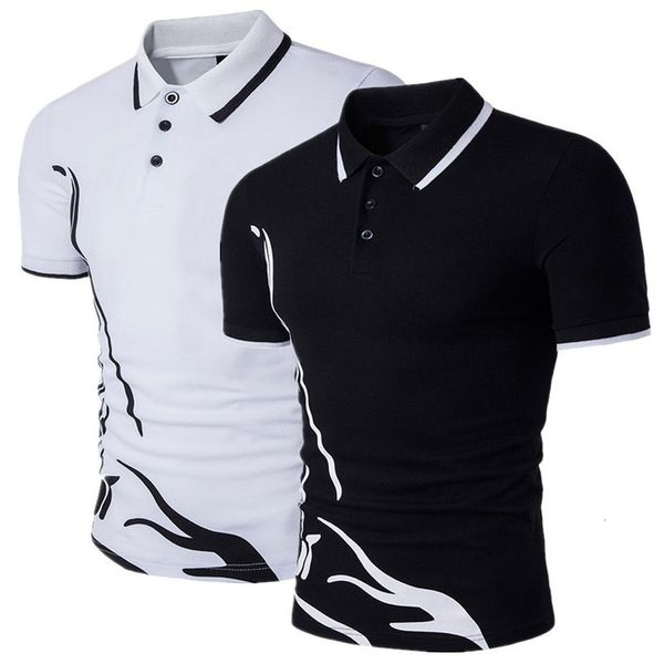 

mens tshirts summer polo shirt men shortsleeved casual slim solid color shrinkproof quickdrying outdoor leisure polo 230408, White;black