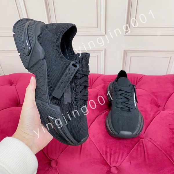 

2023 fashion shoes designer sneaker platform luxury chunky shoe women men breathable walking sneakers rubber soft leather black