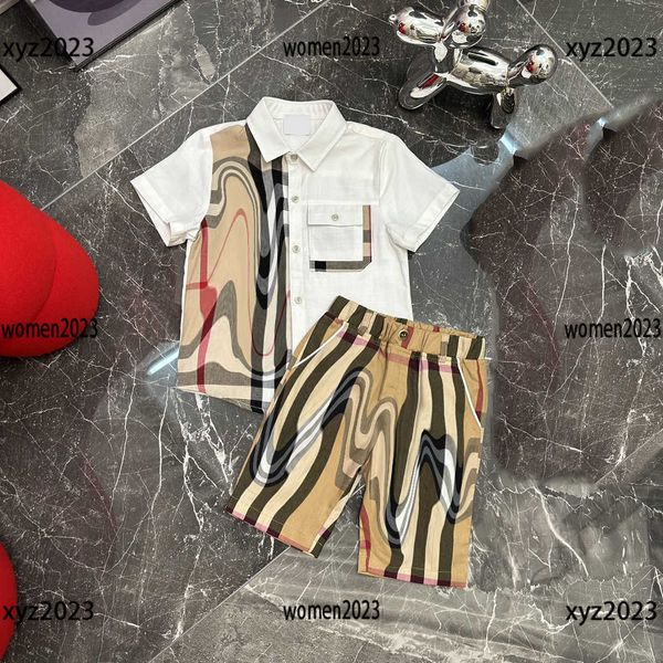 

kids designer clothes baby sports suit short sleeved sets 2pcs animal pattern t-shirt and colorful letter shorts new product, White