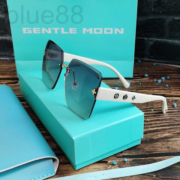 

sunglasses designer 2023 new lvjiafeng women's nylon large frame net red street p ins sun protection uv 83va, White;black