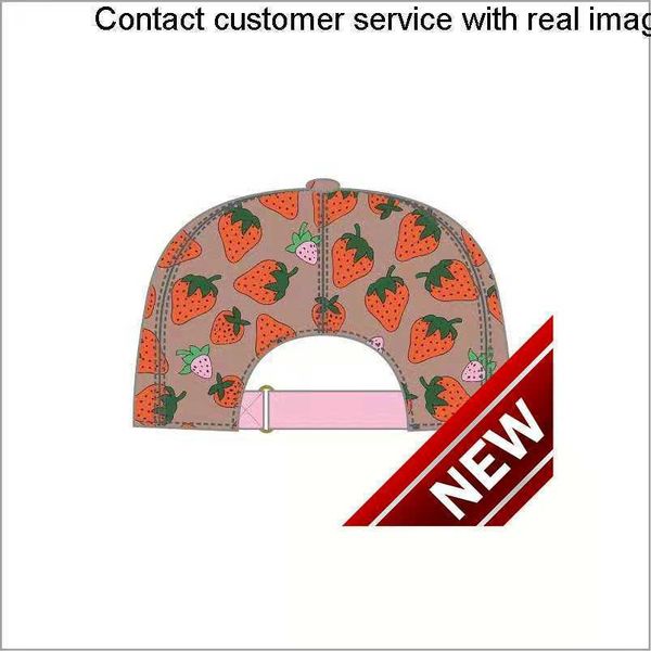 

quality 888888High strawberry baseball caps man's cotton cactus classic letter Ball caps summer women sun hats outdoor adjustable Snapback Cap girl's22