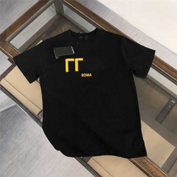

fashion men's t-shirts luxury design 2023 fendyity men's t-shirt retro decorative feel soft anti-wrinkle letter printing casual co, White;black