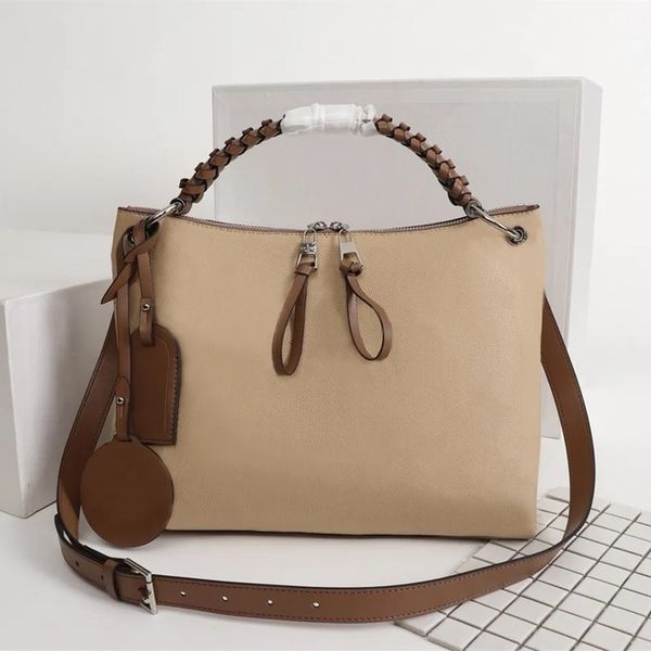 

retro designer tote bag women handbags quality perforated flower letter soft leather crossbody bags louise viuton vutton beaubourg hobo sho, Red;black