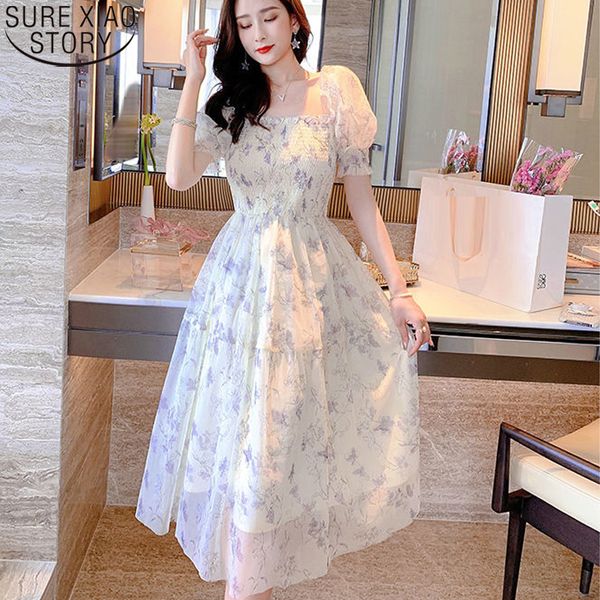 

casual dresses leisure printed party dress elegant women's dress sweet short sleeve chiffon long dress summer costume vestidos 20044 23, Black;gray