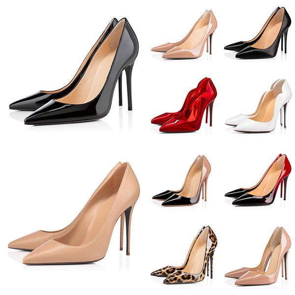 

womens designer heels women dress shoes high heel patent leather nude fashion round pointed toes pumps rubber loafers, Black