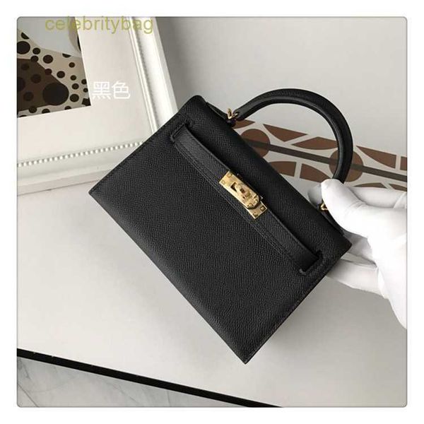 

designer kelliess handbags hemres generation second new high-end palm grain leather women's handheld one shoulder cross body mini min s