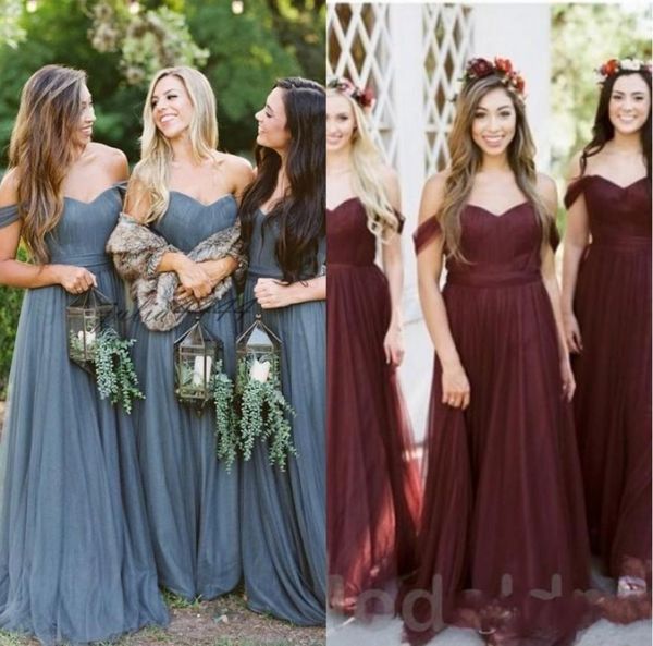 

2019 boho blue bridesmaid dresses off the shoulder country wedding guest dress plus size maid of honor bridesmaids dress7035384, White;pink