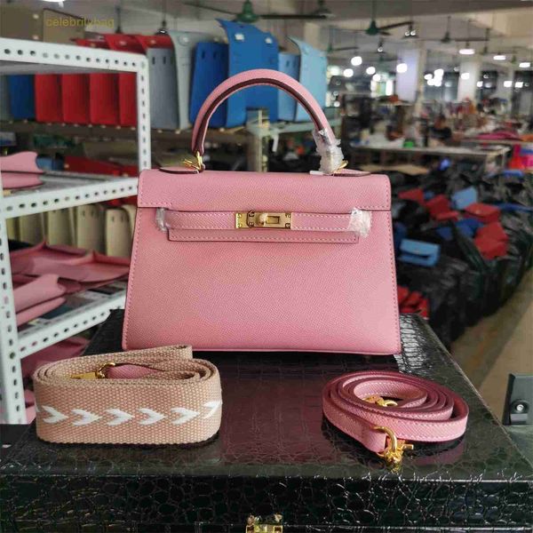 

designer kelys handbags hemrres new palmprint genuine k22 2023 leather women's bag palm pattern k22cm has logo oak0