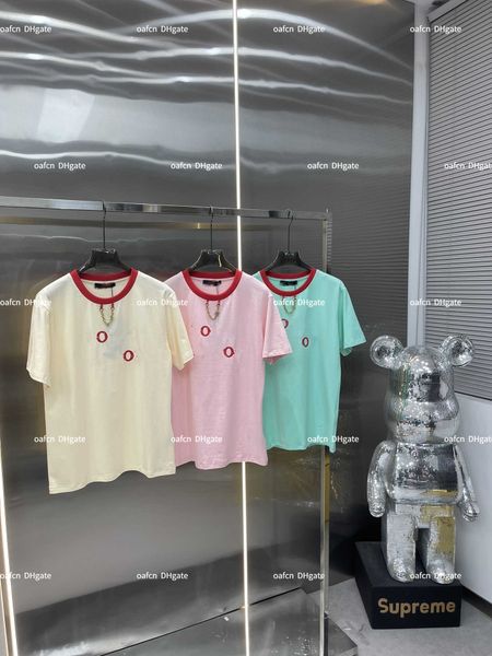 

23ss women's designer t-shirt casual fashion short sleeve round neck loose with multiple colors available, White