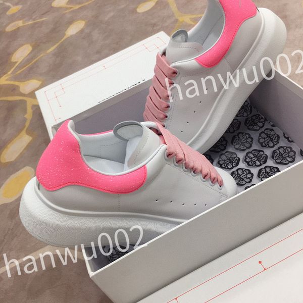 

new men women fashion shoes lace-up flat platform designer sneaker black genuine leather air cushion sneake