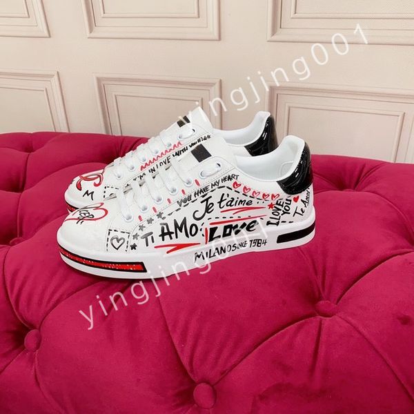 

2023 new luxury man shoes fashion genuine leather woman sneakers lace up flat sneaker platform designer shoe walking quality, Black