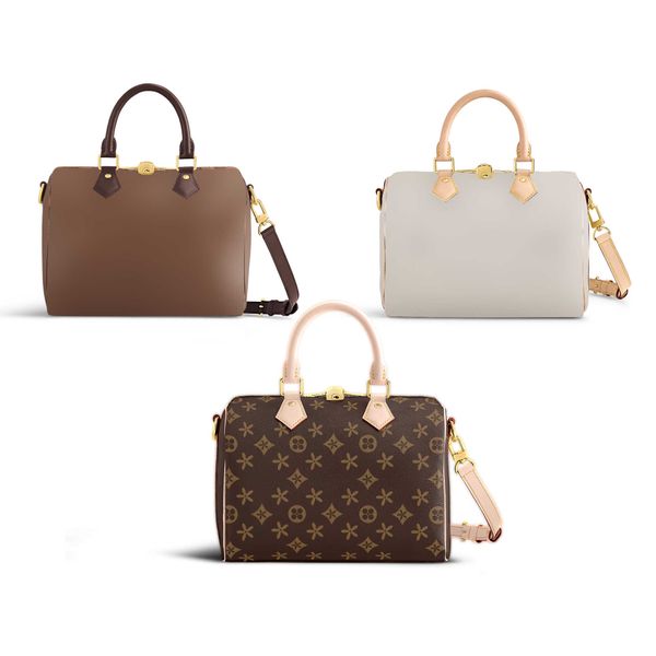 

claaaic speedy m41113 travel bag brown flower shell cross body genuine leather envelope luxury designer handle totes hobo handbag clutch sho