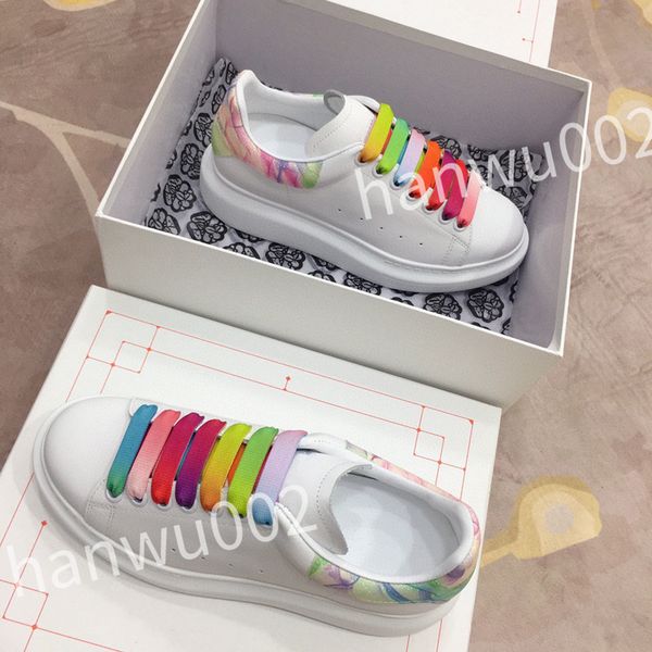 

new luxury men womens fashion shoes lace-up flat platform designer sneaker black genuine leather air cushion sneake