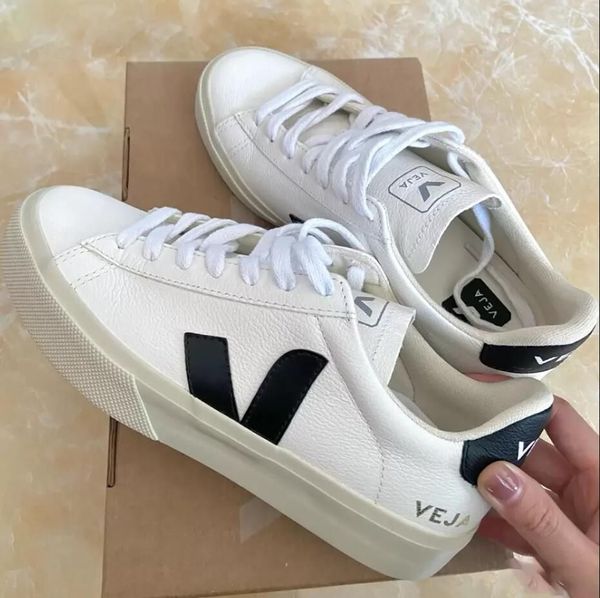 

veja shoes womens sneakers men s shoes classic white fashion couples vegetarianism style size 3644 vip, Black