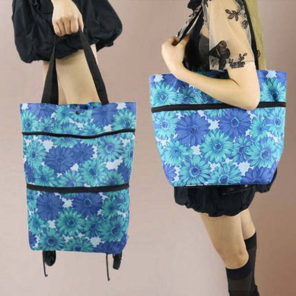 

evening bags small pull cart portable shopping food organizer trolley on wheels folding buy vegetables tug package 230407