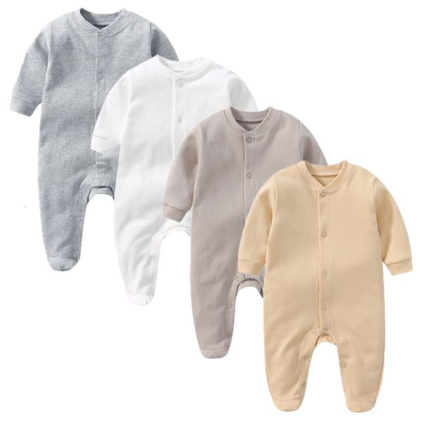 

rompers born 2/3 pieces pure cotton baby women's clothing baby jumpsuit o-neck baby men's autumn pajamas full sleeve 230408, Blue